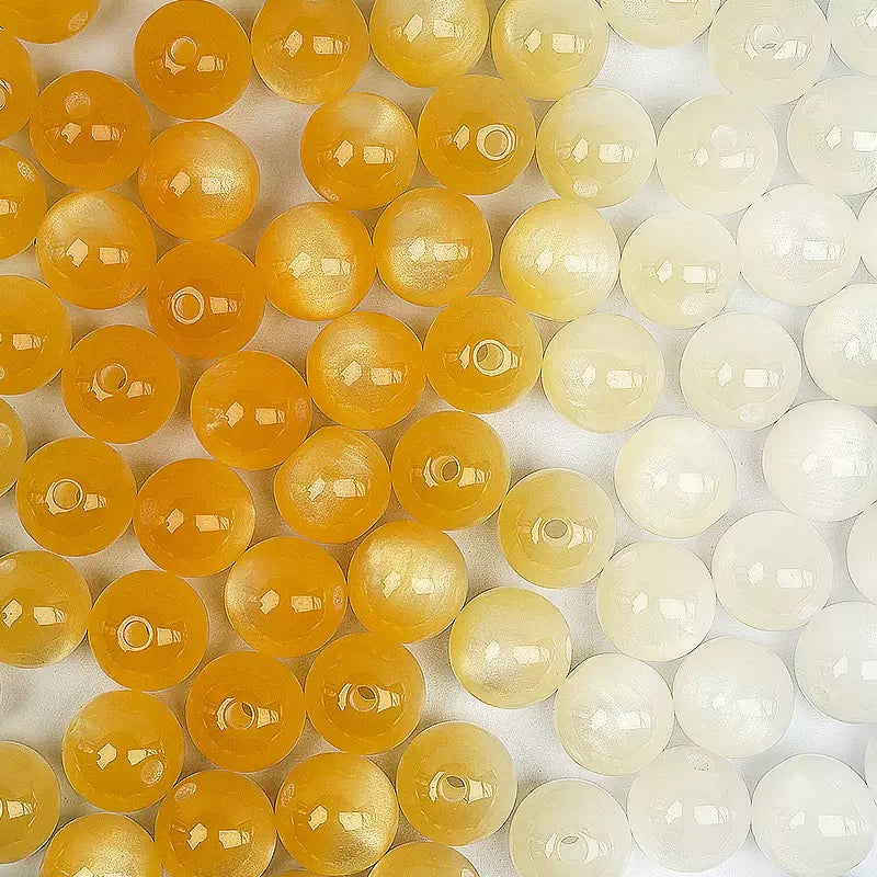 UV Color Changing Beads , Mixed Color Round Resin Beads for DIY Bracelet Necklace Jewelry Making