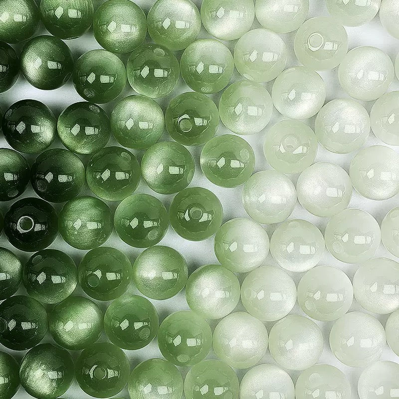 UV Color Changing Beads , Mixed Color Round Resin Beads for DIY Bracelet Necklace Jewelry Making