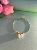 Floral Pearl Gold Chain Bracelet DIY Jewelry Accessories